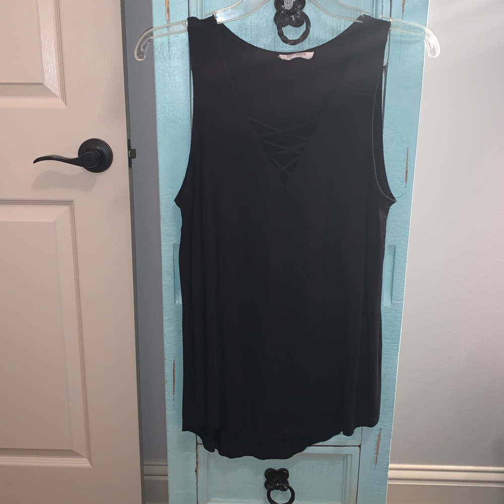 Black Criss-Cross Tank